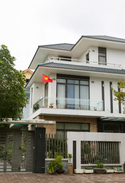 Mẫu biệt thự mái nhật phong cách hiện đại